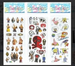 Puffy Stickers Wrestling Spongebob Nightmare Halloween Mixed Pack Free Shipping - £13.58 GBP