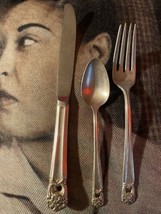 Vintage Sweet 1847 Rogers Bros Silver Plated  {knife,fork ,spoon} {3} - $11.88