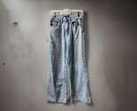 Vintage Gap Baggy Wide Leg Flare Distressed Jeans Women Size 2/26 Light ... - $25.69