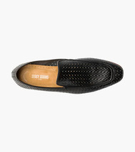 Stacy Adams Winden Moc Toe Perf Slip On Shoes oversized Black 25645-001 image 5