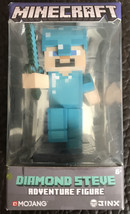 2017 Diamond Steve Minecraft Adventure 3&quot; Vinyl Figure Jinx Series 1 MIB A3 - £12.75 GBP