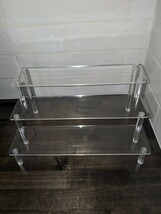 Acrylic Risers Display Stands, 3 Tier Perfume Organizer Display 12&quot; x 9&quot;... - $14.55
