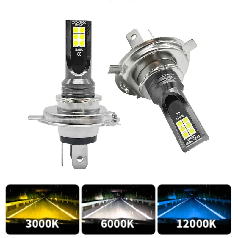 2Pcs 3030 H4 H7 LED Car Fog Light H11 H8 H9 H16JP H1 H3 Headlight Bulbs 9005 900 - £106.11 GBP