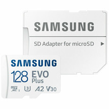 2pcs-Samsung Evo plus 128GB microSD SDXC U3 class 10 A2 memory card 130MB - £33.61 GBP