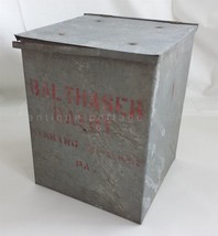 Vintage Balthaser Dairy Sinking Spring Pa Aluminum Milk Bottle Insulated Box - £59.31 GBP