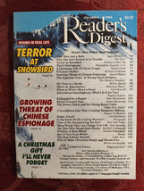 READERS DIGEST Magazine December 1994 Christmas Mickey Mantle Cancer Appomattox - £9.94 GBP