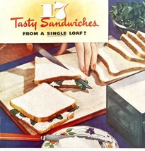 Marvel Sandwich Bread Loaf Advertisement 1943 Food A &amp; P Stores DWS6A - $24.99