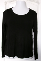 Steve Madden Black long sleeve Sleep Shirt Size large - $254.14 MXN