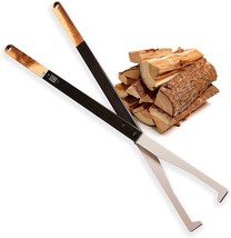 Kabin Fire Tong Log Grabber - Extra Long Firewood Claw Tongs For, And More 38 - £61.67 GBP