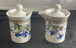 Dansk UMBRIAN FLOWERS Creamer &amp; Sugar Bowl Set - £31.46 GBP