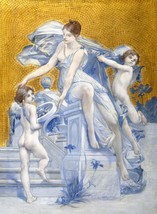 13976.Decor Poster.Room interior wall art.Luc-Olivier Merson Nouveau painting - £12.91 GBP+
