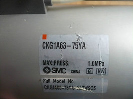  New SMC CKG1A63-75YA-P5DWSCS Pneumatic Cylinder Clamp  - $34.65