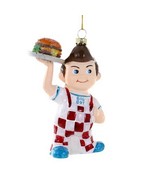 BIG BOY ORNAMENT 5&quot; Bobs Iconic Fast Food Burger Restaurant Mascot Chris... - £21.42 GBP
