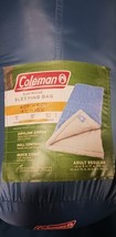 Blue Coleman Sun Ridge 40-60 Adult Regular Camping Sleeping Bag w/ Carry Bag - £23.94 GBP