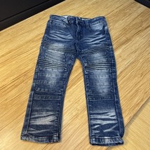LR Scoops Acid Wash Denim Jeans Boys Size 3T Infants Toddlers hip Hop KG - $11.88