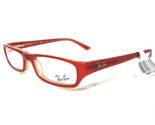 Ray-Ban Gafas Monturas RB5088 2182 Transparente Rojo Rectangular 50-16-135 - $69.55