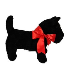 Douglas Cuddle Toys Realistic Scottish Terrier Dog Black Plush 16&quot; Scottie 1984 - £23.00 GBP