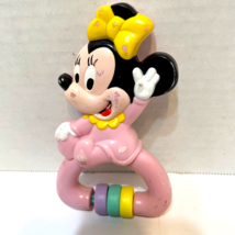 Vintage 1990 Playskool Disney Baby Minnie Baby Plastic Rattle Teether - £5.32 GBP