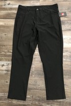 Quicksilver Mens 34x30 Black Slim Fit Stretch Tech Pants New with Tags - $24.03