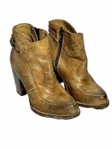 Bed Stu Womens Boots Isla Tan Distressed Leather Rustic Western Bench Made 7.5 - £68.86 GBP