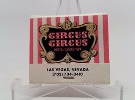 Circus Circus Hotel and Casino and Spa Las Vegas Matchbook Unstruck - £7.50 GBP