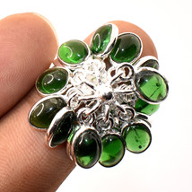 Chrome Diopside Gemstone Handmade Good Friday Gift Ring Jewelry 7.25&quot; SA 4581 - £4.14 GBP