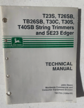 TM1753 John Deere Trimmer &amp; Edger Technical Service Shop Manual OEM - $5.34