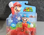 NEW Jakks Pacific 41544 World of Nintendo 4&quot; Mario ICE MARIO W/ICE FLOWE... - £15.00 GBP