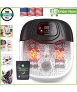 Luxurious Foot Spa Massager with Heat, Bubbles &amp; 8 Massage Rollers - $167.24 CAD