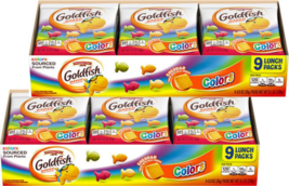 Pepperidge Farm Goldfish, Colors Cheddar Crackers, 2-Pack 9 Count Lunch Packs - £25.65 GBP