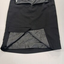 Kasper RN#54050 Women's Black Rear Zip Pull-On Skirt Size 8 Measured Waist 29" image 14