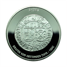Germany Medal of Medieval Batzen 40mm Robert Schweichel Silver Plated 02129 - £12.82 GBP