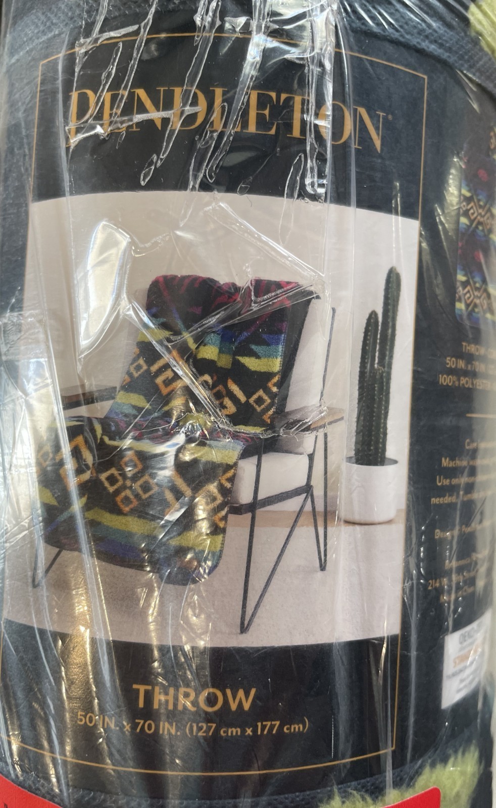 Pendleton Throw Blanket 50&quot;x70&quot; Coyote Butte Black - $39.60