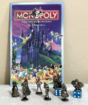 Monopoly The Disney Edition Board Game 8 Pewter REPLACEMENT Game Tokens &amp; Manual - £13.94 GBP