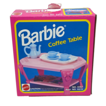 VINTAGE 1992 BARBIE DREAM HOUSE PINK COFFEE TABLE MATTEL # 9351 COMPLETE... - $37.05
