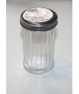 Vintage Clear Glass Sugar Shaker Hinge Lid Dispenser Depression Décor - £7.99 GBP