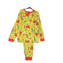 Dr. Seuss The Grinch Womens 2X Matching 2-Piece Pajama Set Green Christmas Eve - £11.42 GBP