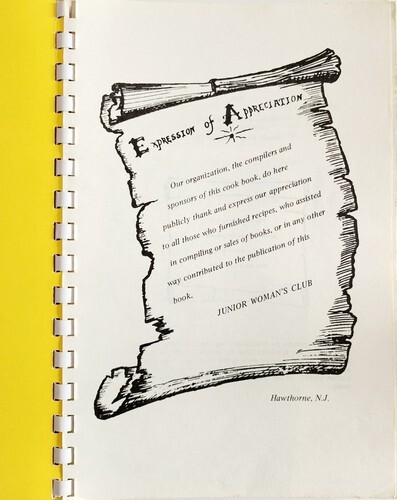 1976 Kitchen Kapers 1st Edition Cookbook Woman's Club Hawthorne New Jersey B62 Item image 3