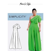 Simplicity Misses&#39; One Shoulder Jumpsuit Pattern R11384 Sizes 16-24 Mimi G Style - £7.22 GBP