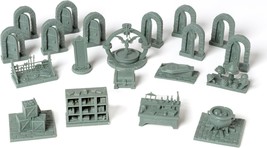Miniatures Fantasy Series 1 Scenery and Doors Bundle Highly Detailed 11 ... - £36.63 GBP