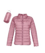 NEW, Women’s Pink Hooded Lightweight Puffer Jacket (S) - $398.32 MXN