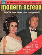 Modern Screen Magazine October 1964- Liz Taylor- Frank Sinatra- Steve McQueen - £37.90 GBP