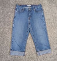 Levis Jeans Women 6 Blue Denim 515 Capri Cropped Short Preppy Mom Casual... - £10.97 GBP