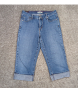 Levis Jeans Women 6 Blue Denim 515 Capri Cropped Short Preppy Mom Casual... - £11.00 GBP