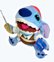 RARE HTF Disney Sega Stitch Blue Plush Pirate w/Sword Lilo &amp; Stitch PROM... - £51.06 GBP