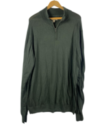 Goodthreads 1/4 Zip Sweater XXLT 2XL Tall Green 100% Merino Wool Preppy ... - $1,503.13 MXN