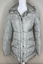 Add Women’s Full Zip Hooded Down Winter Coat Jacket Parka Size 2 Olive Gray HG - £93.88 GBP