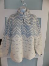 Victoria's Secret PINK Sherpa Fleece Pullover Half Zip Jacket SIZE M Wom... - $75.00