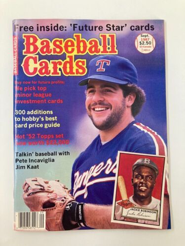 VTG Baseball Cards Magazine September 1987 Jackie Robinson No Label - $9.45