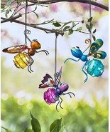 Solar LED Lighted Flying Bugs Garden Critters Dragonfly Bumble Bee or Bu... - $24.74+
